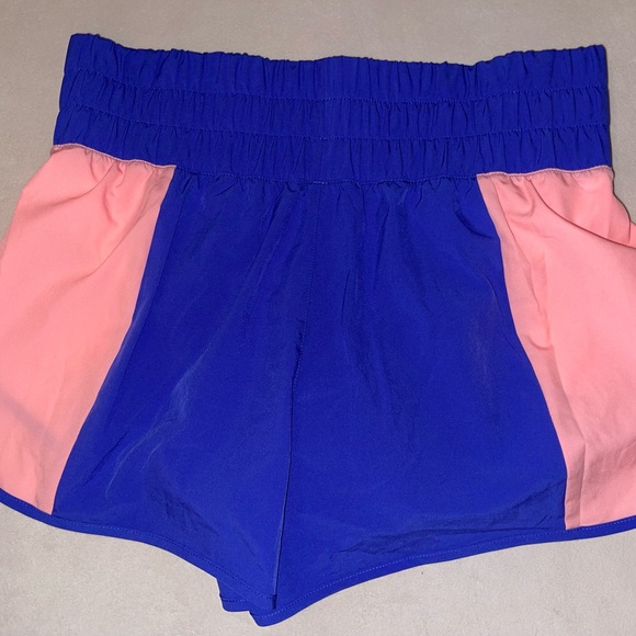 Avia Athletic Shorts Blue and Pink‎ with Elastic Waistband - Picture 3 of 5